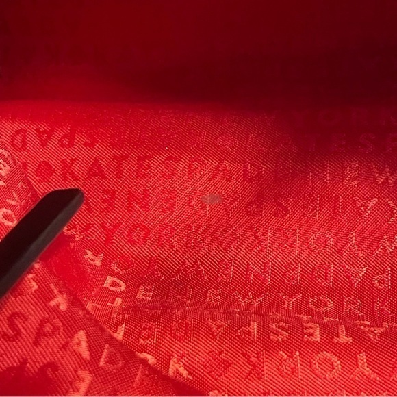 Kate ♠️ Spade Kate NY Stevie Shoulder Hand Bag BLACK CREAM Patent EUC!!! - Picture 13 of 14